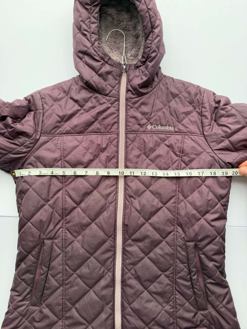 Columbia Copper Crest Women's Hooded Quilted Jacket Marionberry Purple Size M - Picture 3 of 5